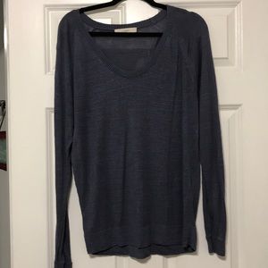 Blue long sleeve sweater